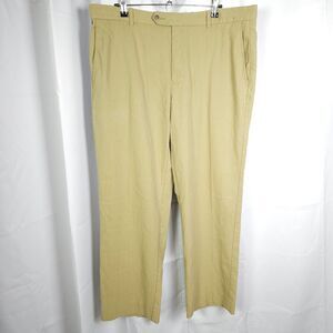 Tommy Bahama Mens 38x32 Beige Silk Cotton Blend Golf Casual Khaki Chino Pants